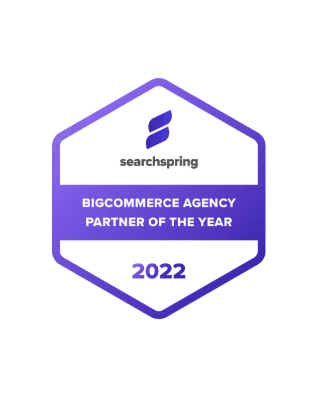 2022 BigCommerce Agency Partner of the Year 