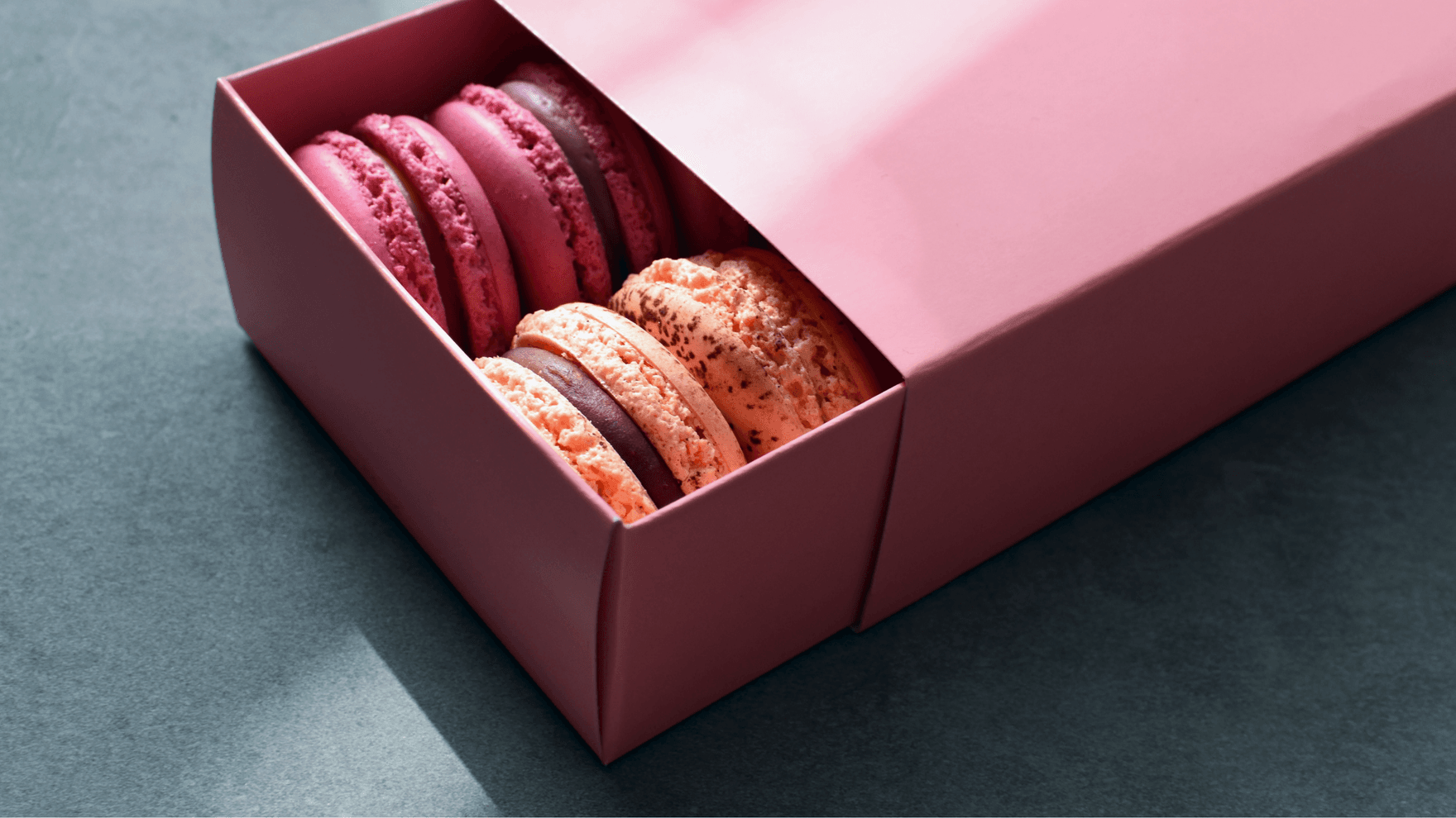 A box of macarons