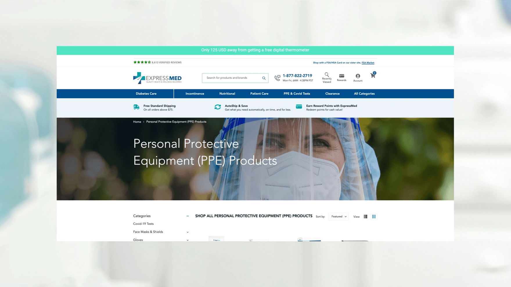 ExpressMed website desktop