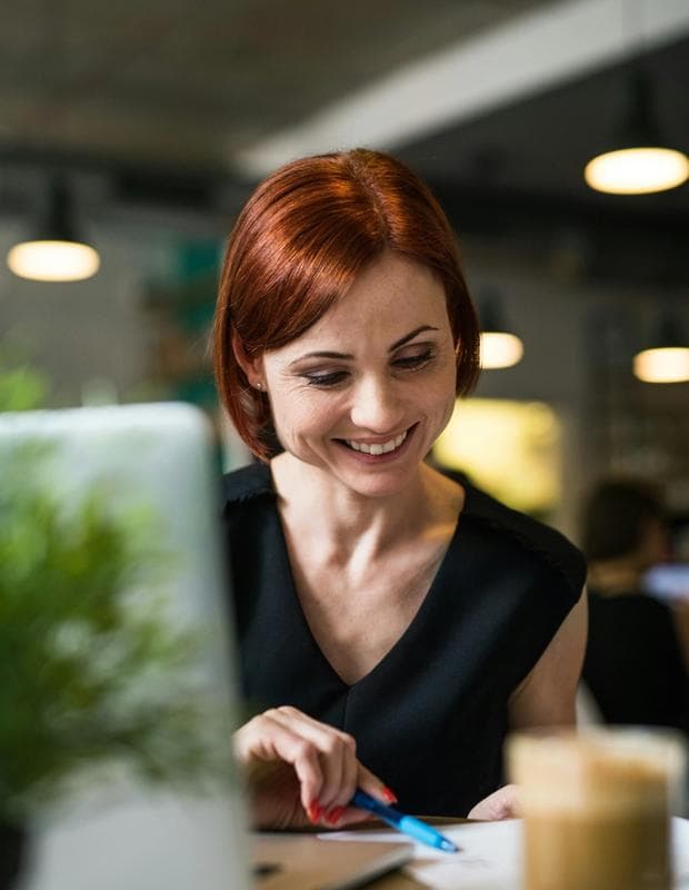 Woman working in office