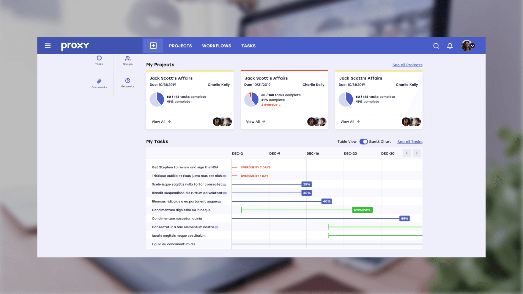 Proxy website desktop