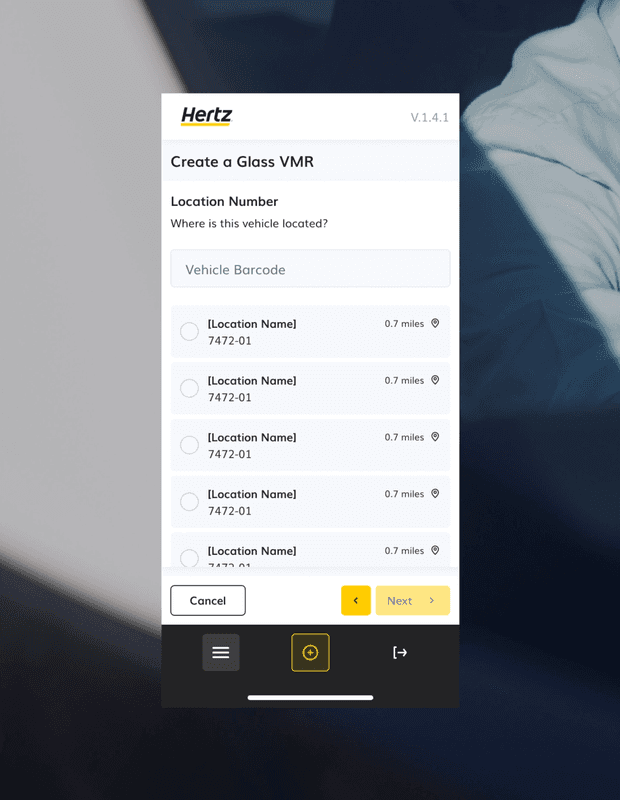 Hertz website mobile