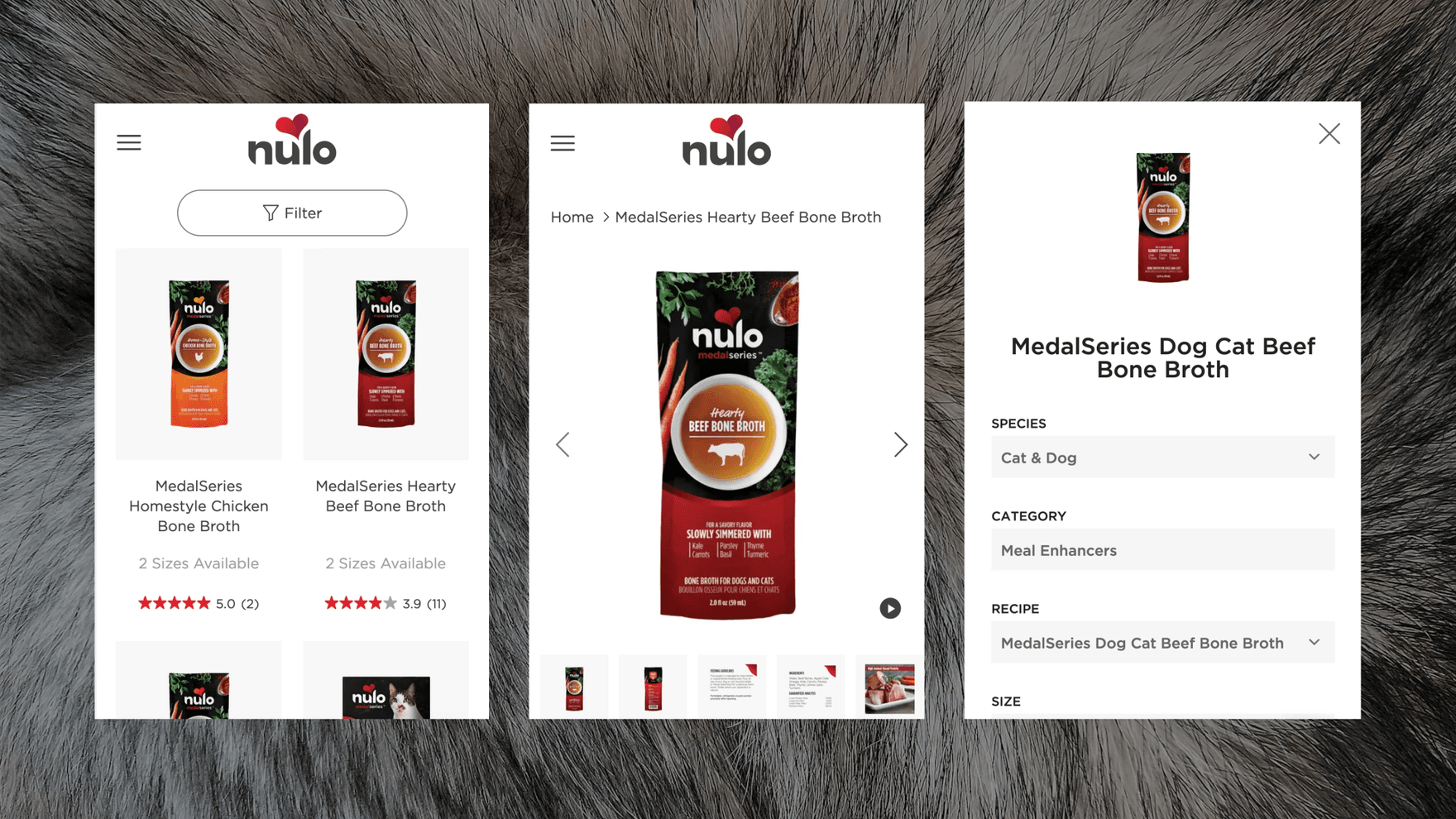 Nulo website mobile