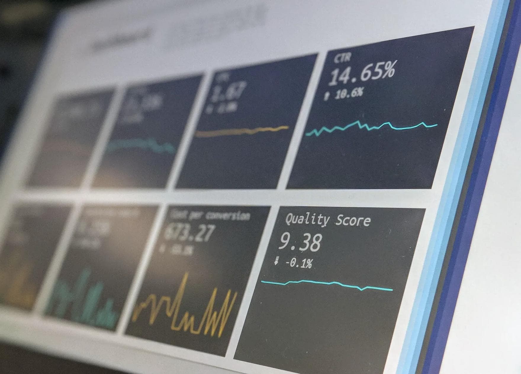 A computer screen displaying financial data