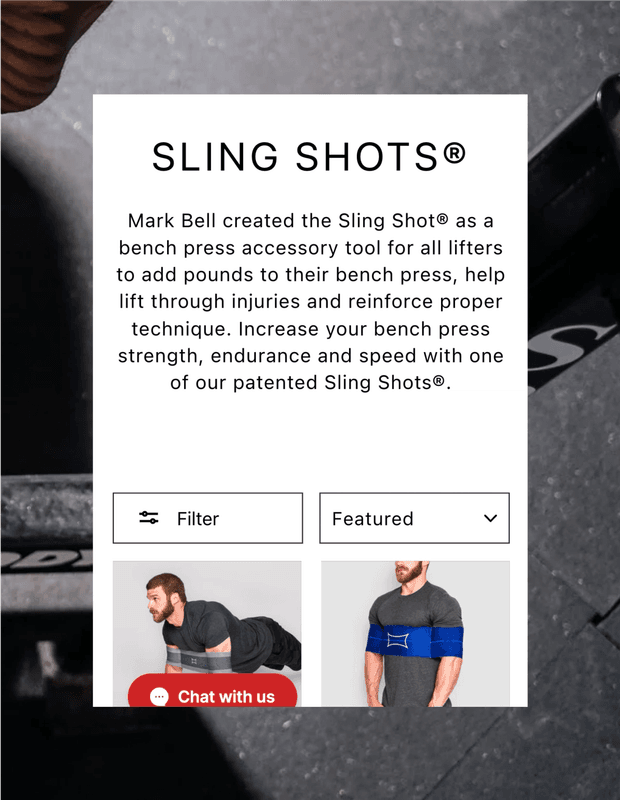 Mark Bell Sling Shot website mobile