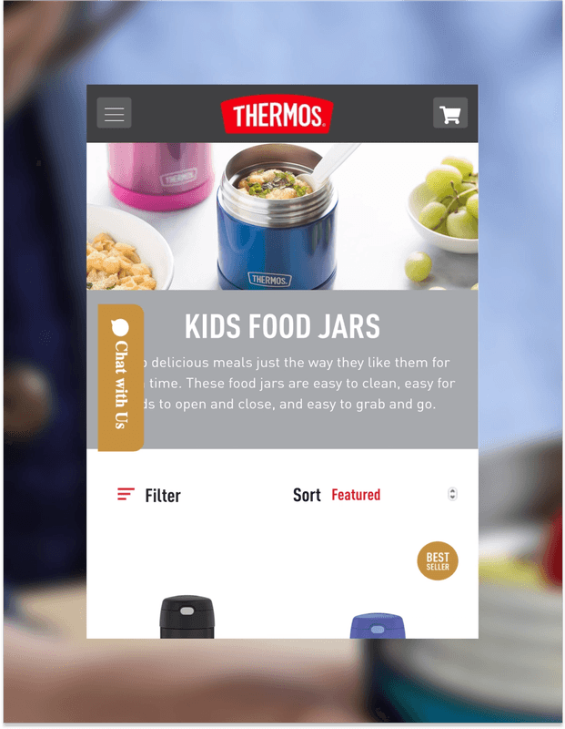 Thermos website mobile