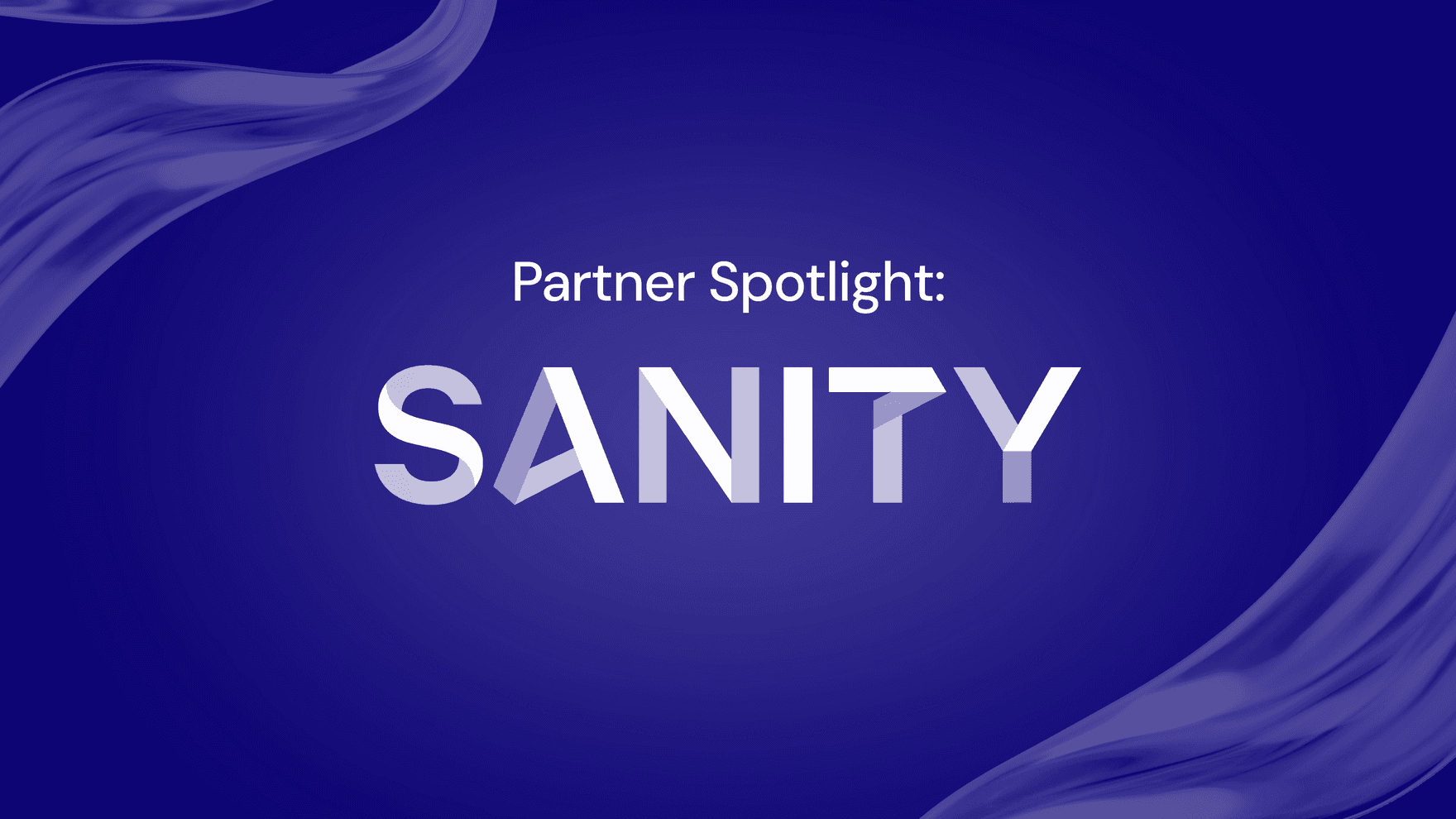 A spotlight on Sanity logo