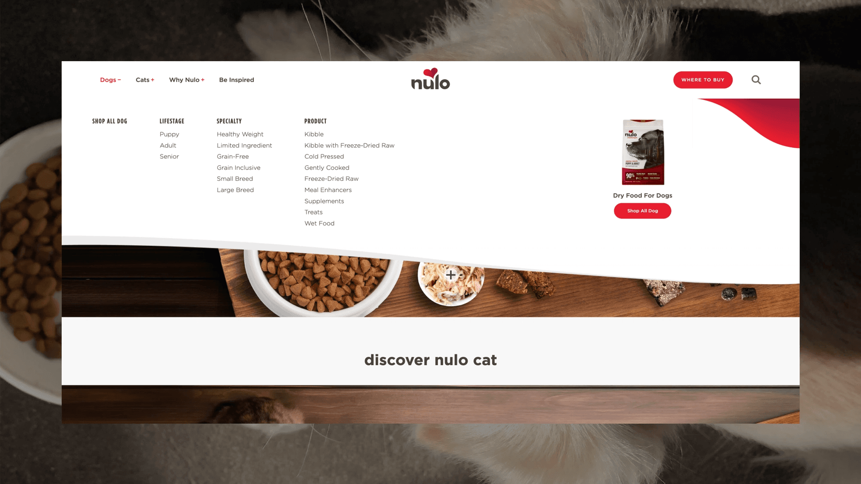 Nulo website desktop