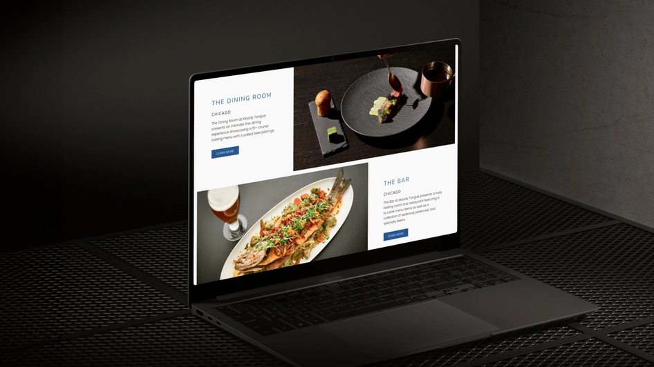 Moody Tongue website dekstop