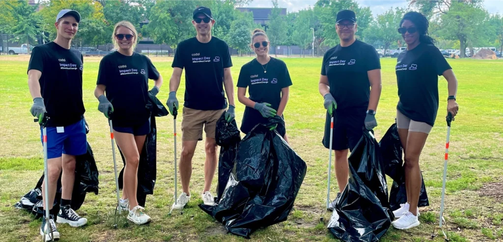 Chicago employees volunteering 