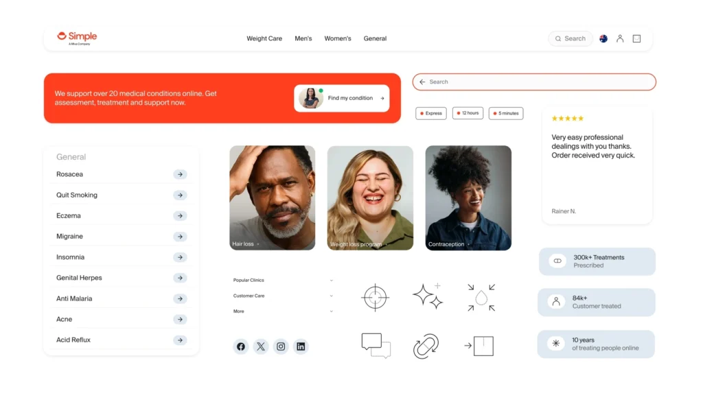 Grid view of design system and UI elements