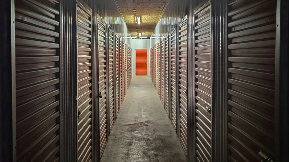 Image of hallway at a self-storage facility