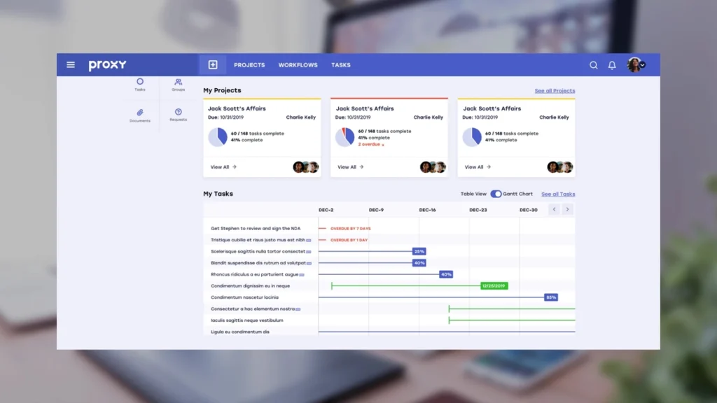 Proxy website desktop
