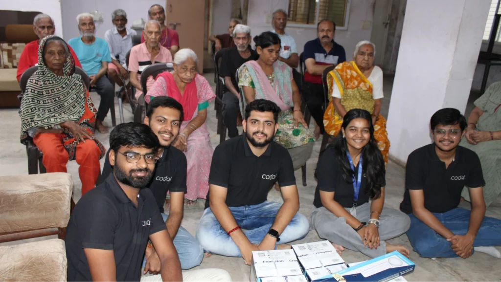 Codal's AMD, India team spending the day at the Bhagwati Old Age Home 