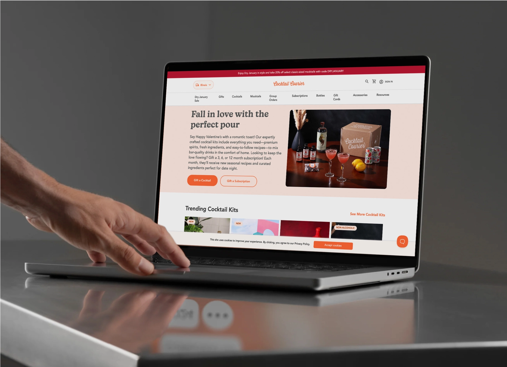 Cocktail courier homepage