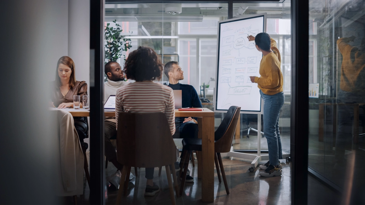 Team working in office