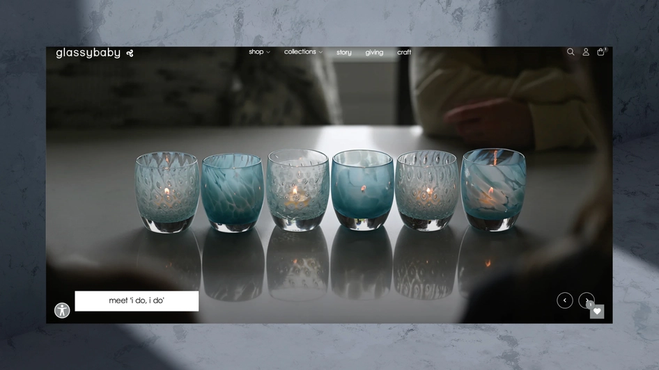Glassybaby website desktop 