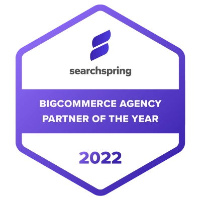 Searchspring - BigCommerce Agency Partner of the Year 2022 Logo