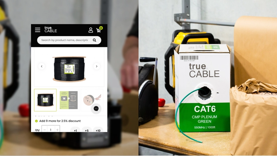 TrueCABLE website mobile