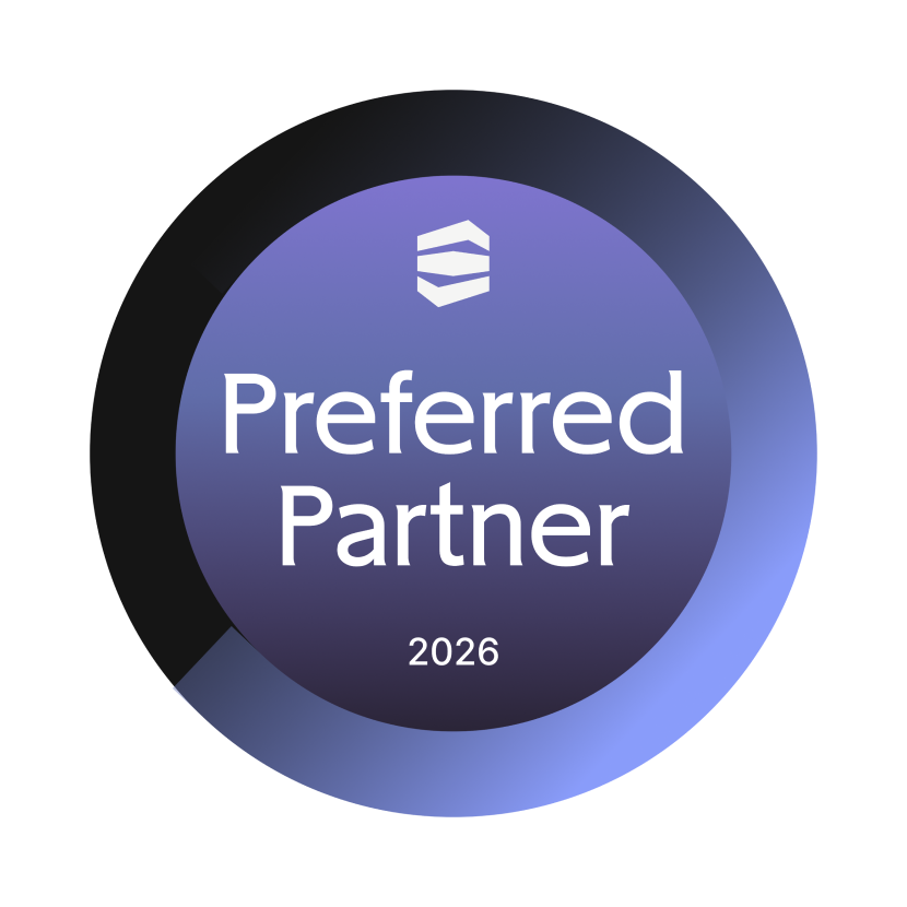 Contentstack Preferred Partner 2026 badge