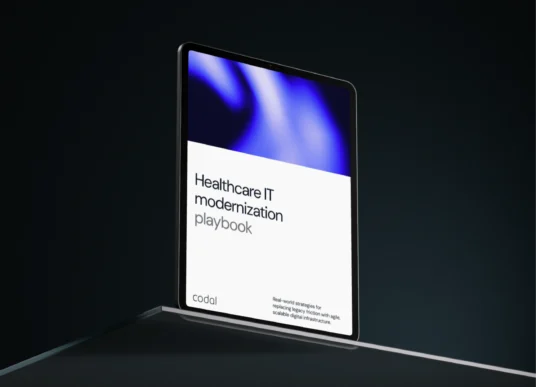 The healthcare IT modernization playbook